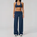 Badge Blue Women's Quick Dry Fitness Yoga Activewear Set Backless