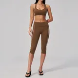 NS4539-1 · Chestnut Brown Chestnut Brown Women's Brushed High Waist Yoga Leggings High Waist