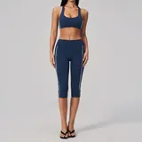 Badge Blue Women's Brushed High Waist Yoga Leggings High Waist