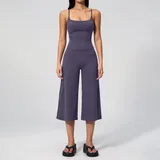 Cloud Purple Women's Yoga Activewear Set Casual Running Tank Strappy