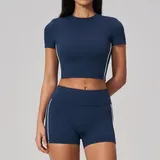 Badge Blue Women's Brushed Breathable Yoga Activewear Set 2 Piece