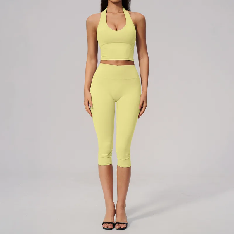 Women's Tummy Control Yoga Set Tummy Control Breathable