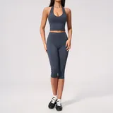 PS5529-2 · Navy Blue Navy Blue Women's Tummy Control Yoga Set Tummy Control Breathable
