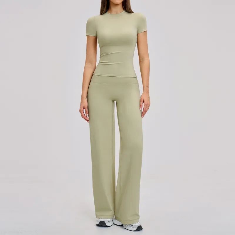 Women's Fitted Running Active Yoga Activewear Set Brushed