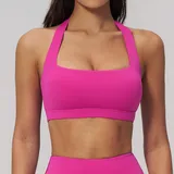 SB3091-7 · Magenta Magenta Women's Running Premium Supportive Bra Halter Neck Backless