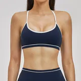 SB3562-2 · Abyss Blue Abyss Blue Women's Yoga Fitness Supportive Sports Bra Bare Feel