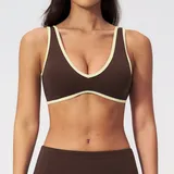 SB3588-3 · Espresso Black Espresso Black Women's Running Yoga Fitness Supportive Sports Bra Backless