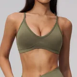 Pine Green Running Yoga Women's Supportive Bra Halter Neck Backless