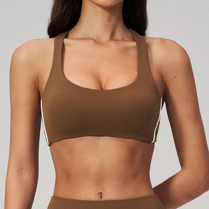 Women's Backless Running Supportive Sports Bra High Support