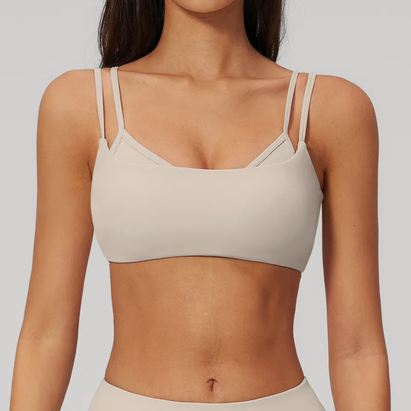 Yoga Women's Supportive Sports Bra Backless Tank Strappy
