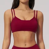 SB5079-3 · Retro Red Retro Red Yoga Women's Supportive Sports Bra Backless Tank Strappy
