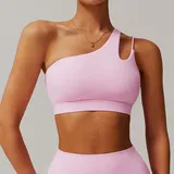 Sakra Pink Women's Running Yoga Supportive Sports Bra Backless Tank
