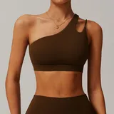 Birch Brown Women's Running Yoga Supportive Sports Bra Backless Tank
