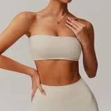 Oat Apricot Women's Yoga Supportive Sports Bra Bare Feel Fitted