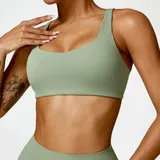 SB8518-4 · Basil Green Basil Green Women's Running Supportive Sports Bra Backless Tank Fitted