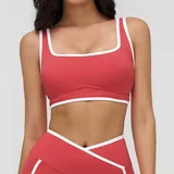 Raspberry Red Running Fitness Women's Supportive Sports Bra Bare Feel