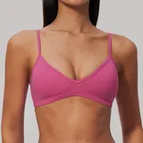 Berry Rose Women's Brushed Breathable Supportive Bra V Neck Backless