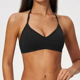 SB9666-2 · Meteorite Black Meteorite Black Women's Running Active Supportive Bra Halter Neck Breathable
