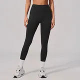 SL2557-2 · Jet Black Jet Black Women's Stretch Seamless Yoga Leggings High Waist Fitted