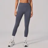 SL2557-4 · Blue Grey Blue Grey Women's Stretch Seamless Yoga Leggings High Waist Fitted