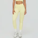SL7790-1 · Cream Yellow Cream Yellow Women's Seamless Yoga Leggings Running Butt Lifting Slimming