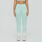 Mint Green Women's Seamless Yoga Leggings Running Butt Lifting Slimming