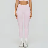 Sakra Pink Women's Seamless Yoga Leggings Running Butt Lifting Slimming