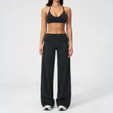 SS5529-2 · Jet Black Jet Black Women's Fitness Backless Running Yoga Activewear Set Fitted