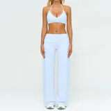 Azure Blue Women's Fitness Backless Running Yoga Activewear Set Fitted