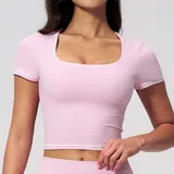 ST2036-3 · Sakra Pink Sakra Pink Running Women's Short Sleeve Top Short Sleeve Fitted