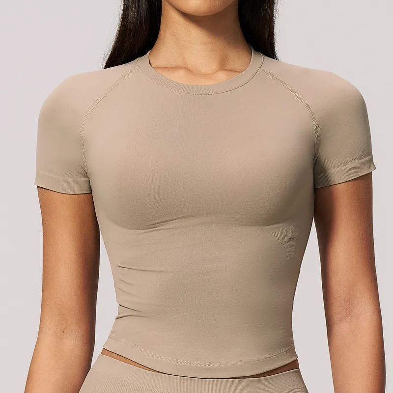 Seamless Breathable Women's Short Sleeve Top Short Sleeve