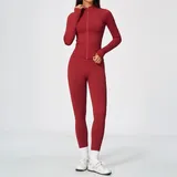 ST5112-1 · Frost Red Frost Red Women's Yoga Set Breathable Fitness High Waist Fitted