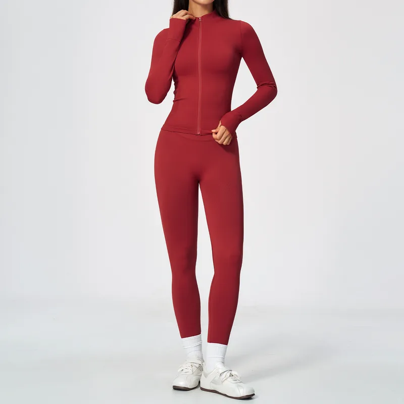Women's Yoga Set Breathable Fitness High Waist Fitted