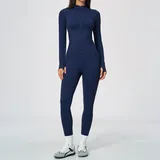 ST5112-4 · Ink Blue Ink Blue Women's Yoga Set Breathable Fitness High Waist Fitted