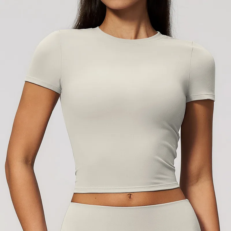 Women's Short Sleeve Top Short Sleeve Breathable Slimming