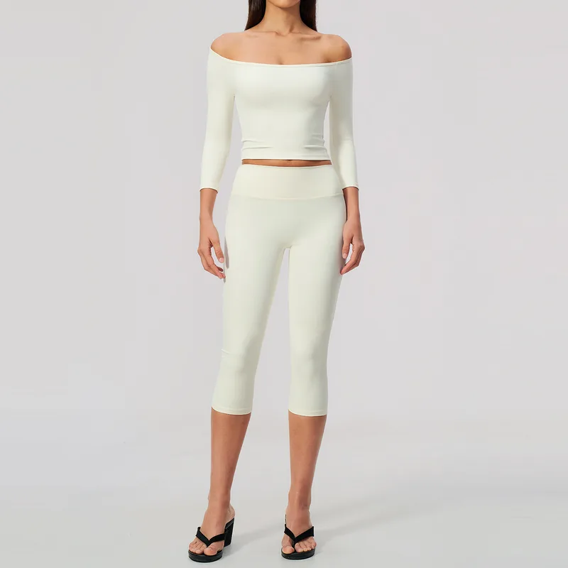 Brushed Slim Fit Women's Yoga Set High Waist