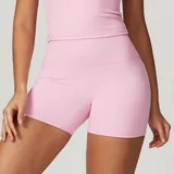 TL8519-9 · Sakura Pink Sakura Pink Women's Brushed Running Yoga Shorts High Waist Fitted