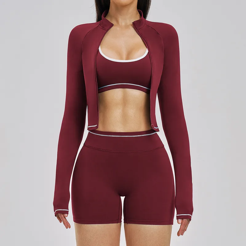 Women's Workout Fitness Yoga Activewear Set 3 Piece