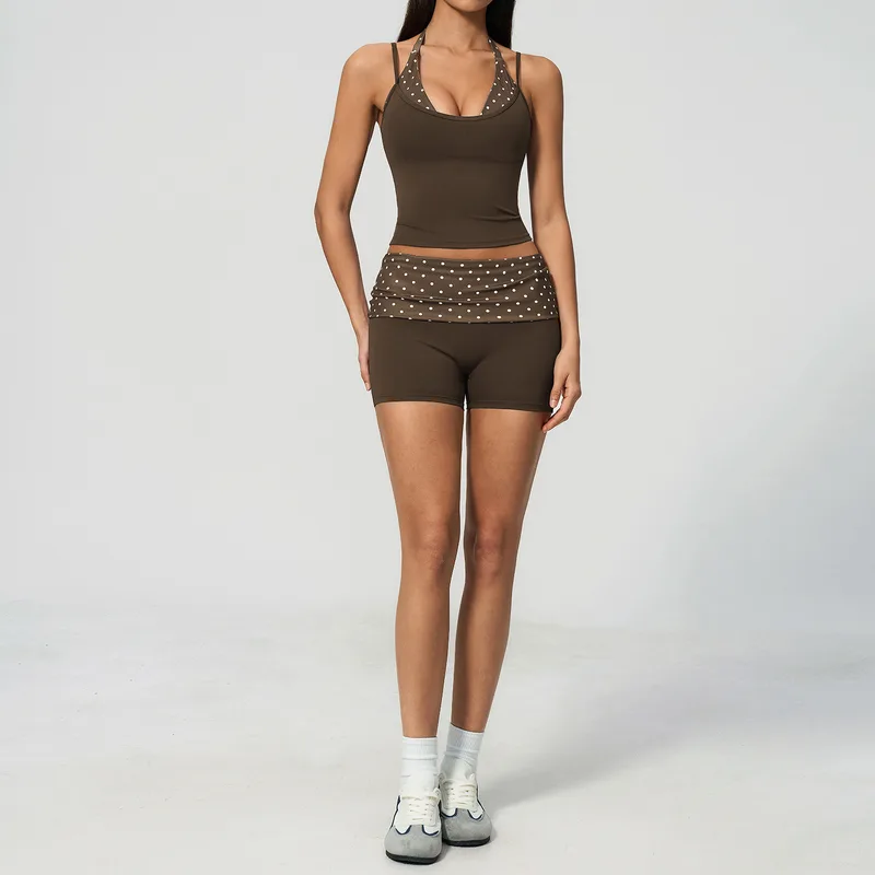 Women's Yoga Set Tummy Control Running Halter Neck