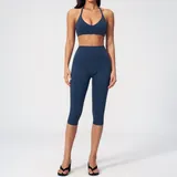 Badge Blue Women's Fitted Training Yoga Activewear Set Quick Dry