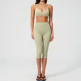 Moss Green Women's Fitted Training Yoga Activewear Set Quick Dry