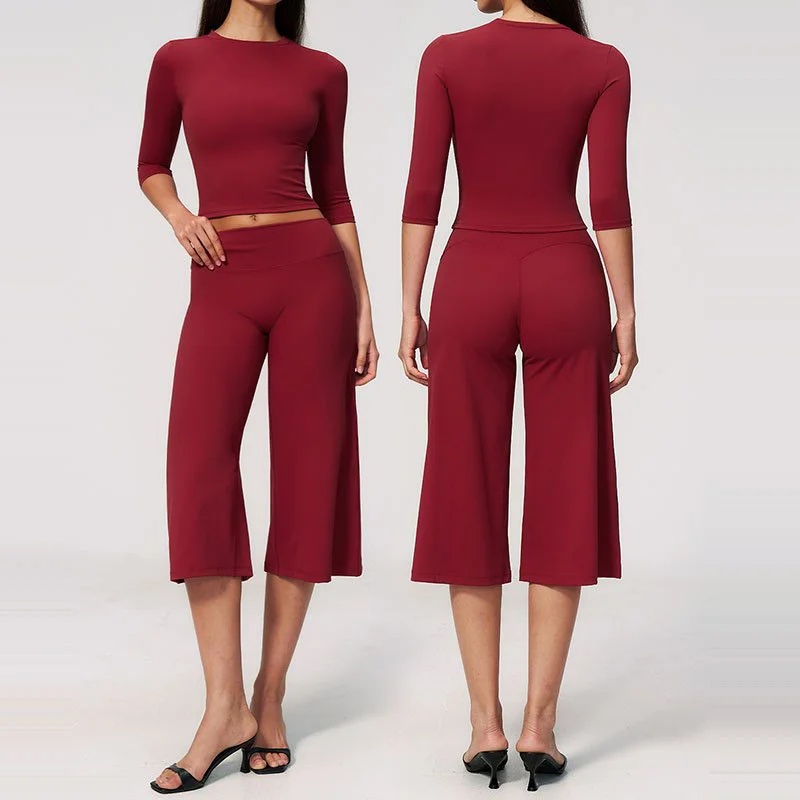 Women's Training Yoga Activewear Set High Waist Fitted