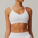 TT4001-1 · Swan White Swan White Women's Running Supportive Bra Cross Back Backless Tank