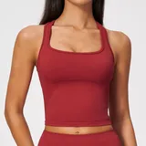 TT5112-1 · Frost Red Frost Red Women's Running Sleeveless Tank Top Seamless Racerback Fitted