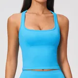 TT5112-3 · Sky Azure Sky Azure Women's Running Sleeveless Tank Top Seamless Racerback Fitted