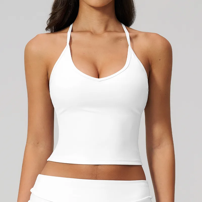 Women's Sleeveless Workout Tank Top Fitness Yoga Backless