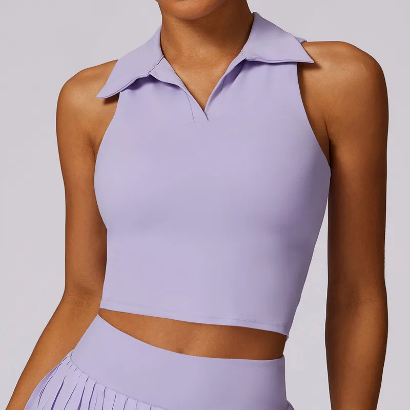Women's Tennis Sleeveless Tank Top Bare Feel Fitted