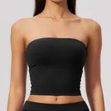 TT8793-2 · Jet Black Jet Black Women's Backless Yoga Supportive Sports Bra Quick Dry