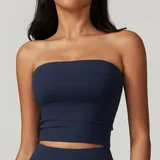 Badge Blue Women's Backless Yoga Supportive Sports Bra Quick Dry