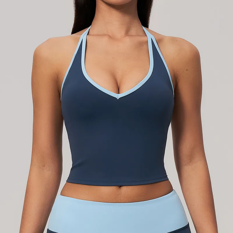 Women's Training Sleeveless Workout Tank Top V Neck